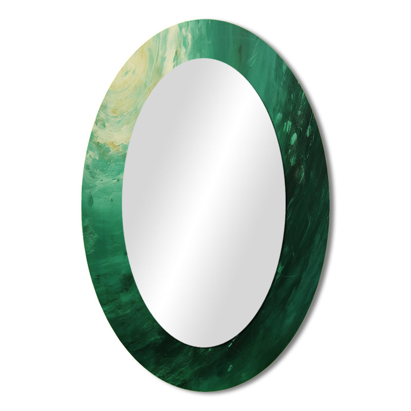 Jade Jupiter, planète dans l'espace II - notre miroir mural système solaire, miroir décoratif de l'espace, impression d'art en métal