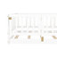 Lit simple au sol avec lattes et porte - Fabrication en pin, blanc pour la structure incluse