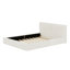 Modern Grounded Upholstered Bed With Statement Thick-Fabric Headboard And Sleek Platform-646702219