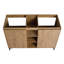 48 po (47-1 / 16 po) portes à fermeture en douceur et support de rangement ouvert, meuble-lavabo autoportant de 48 po, contreplaqué (meuble-lavabo seulement, évier exclu)