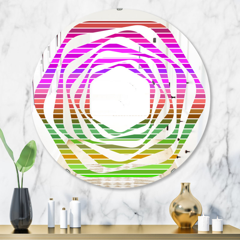 Miroir mural Whirl, H 24 po x l 24 po