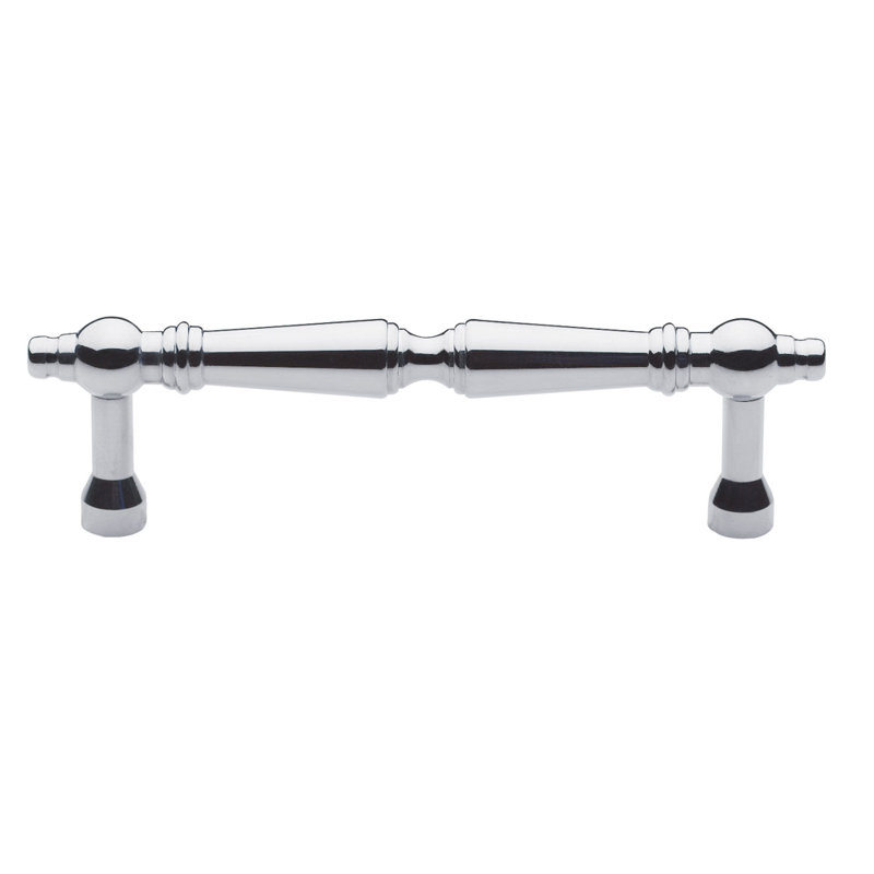 Polished Nickel 3.5'' Bar Cabinet Pull with Mounting Hardware