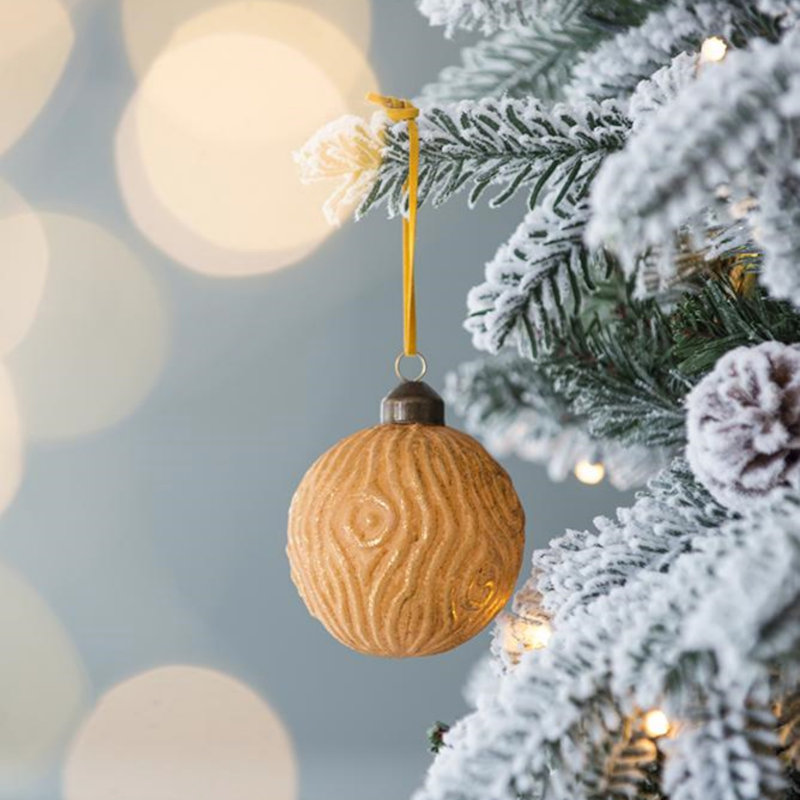 Ensemble de 12 boules de Noël en verre éblouissantes, parfaites pour la décoration des Fêtes et la décoration des arbres, 12