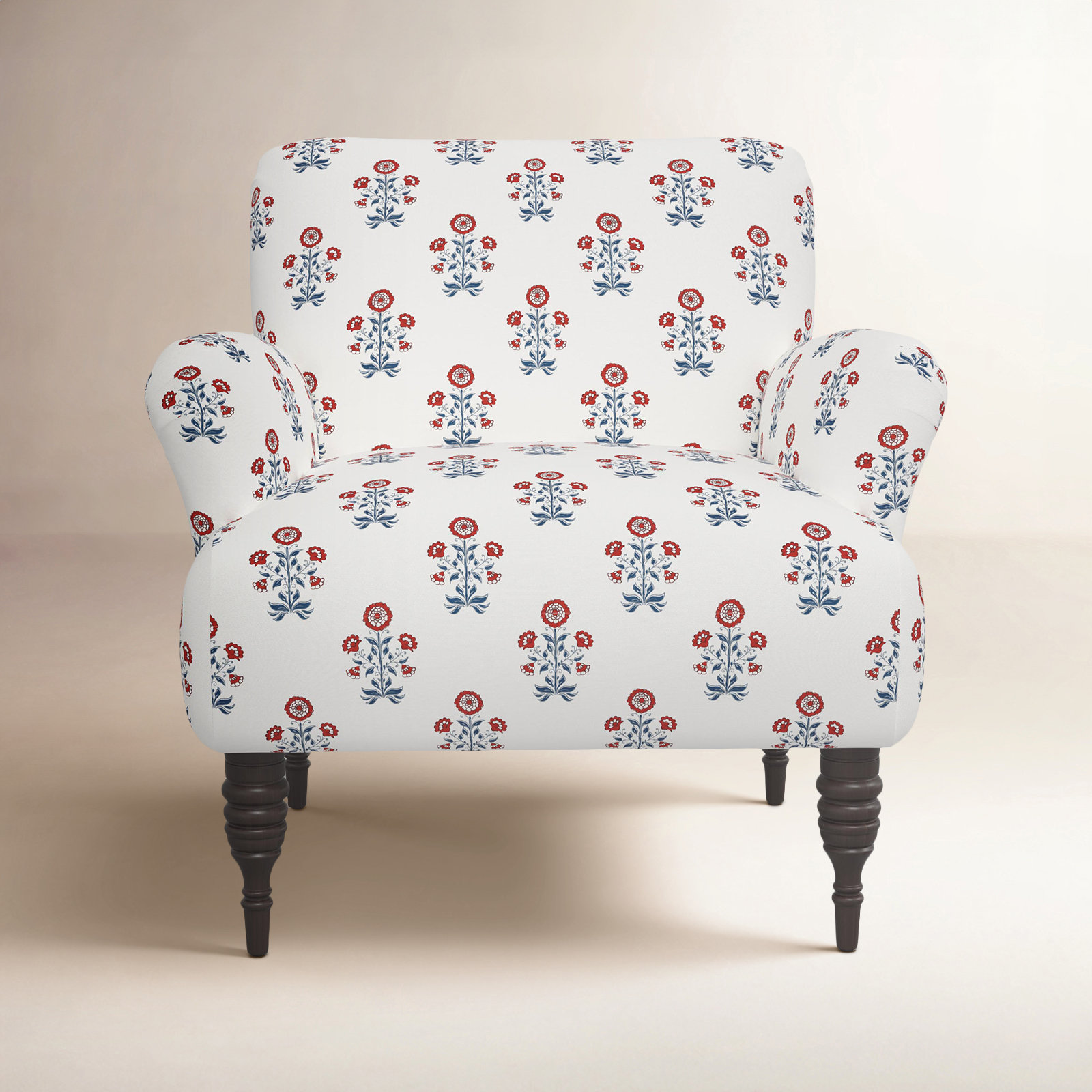 Allura Armchair, Cappy Floral Red
