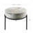 Frosted Leather Side Table