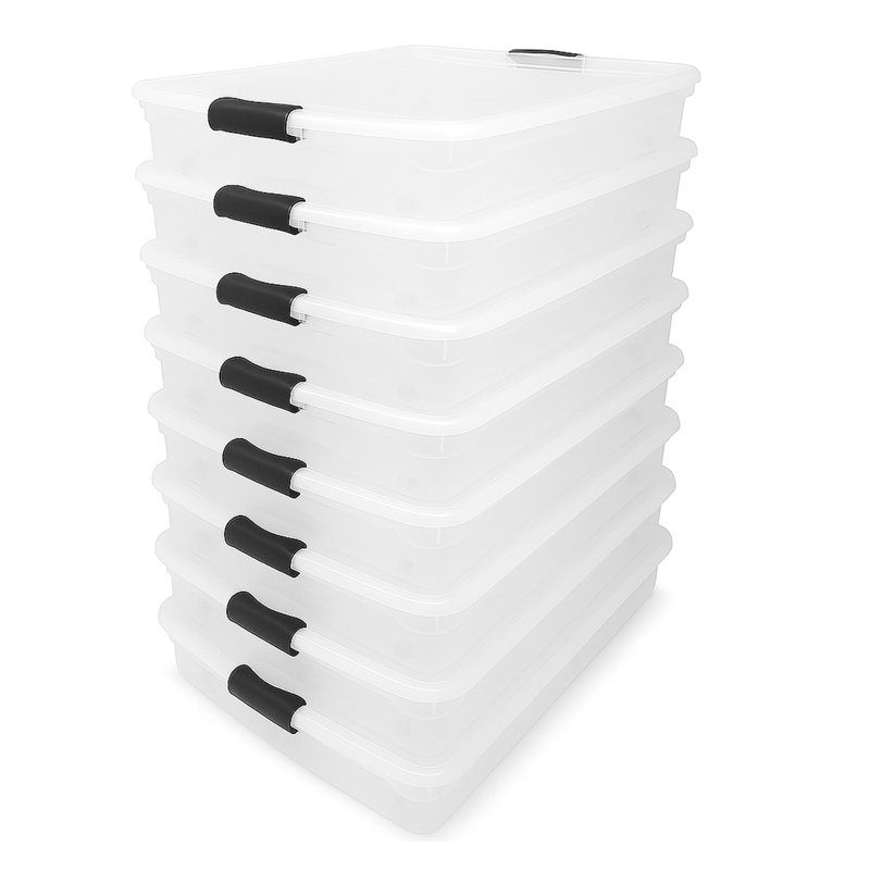 Homz Plastic Storage Tub & Tote, 8
