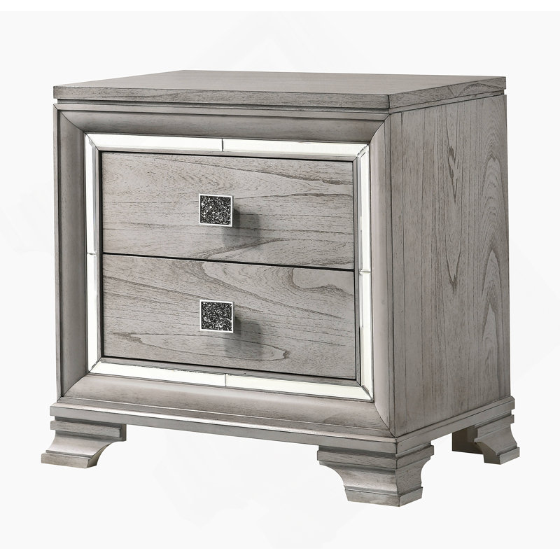 Table de chevet 2 tiroirs Contemporary