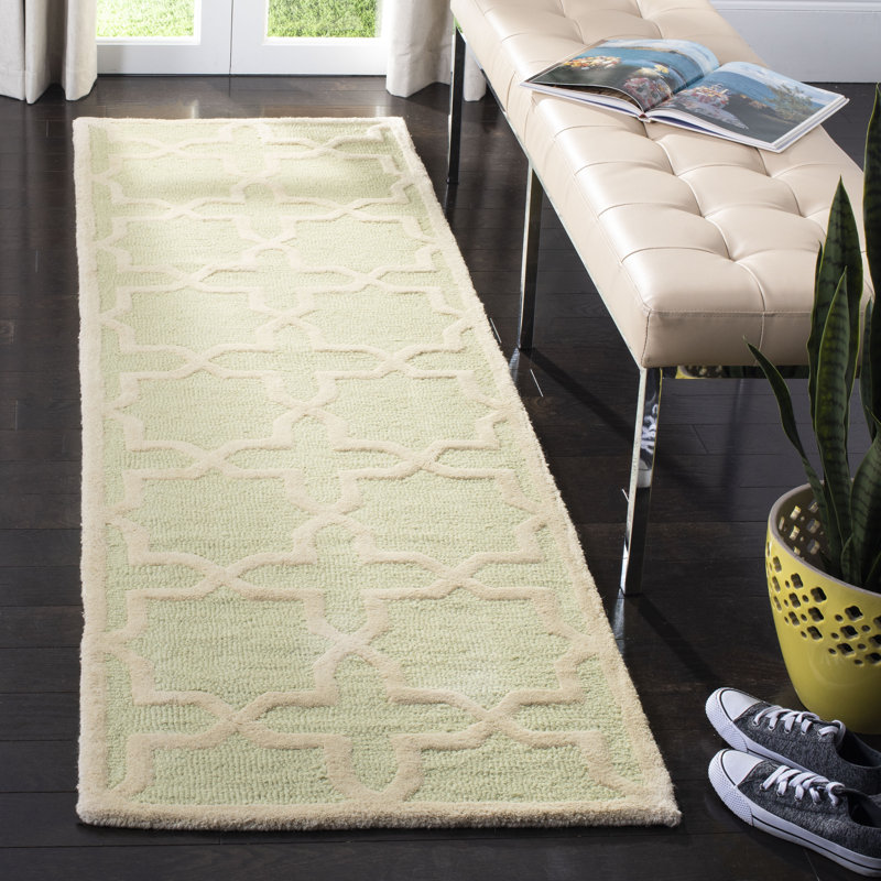 Tapis en laine touffeté à la main Cannen, Tapis de couloir 2 pi 6 po x 10 pi