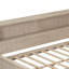 Lit de jour en bois avec tablettes de rangement et 3 tiroirs-2038736593