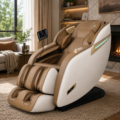 MassaMAX MD906 Massage Chair Full Body Zero Gravity Recliner Shiatsu Yoga Stretch SL Track Heating, Full Body Airbags Foot & Calf Massage