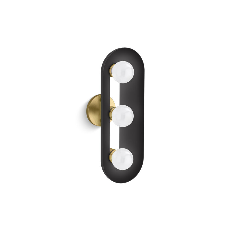 Jabot Three-Light Sconce, Black