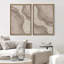 2 pièces, impression de bois de chêne beige, forêt, anneau, neutre, art minimaliste, décor de ferme moderne sur toile-92285291-92285290