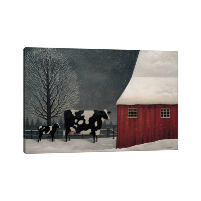 Midwest Winter by Lowell Herrero - Wrapped Canvas Painting