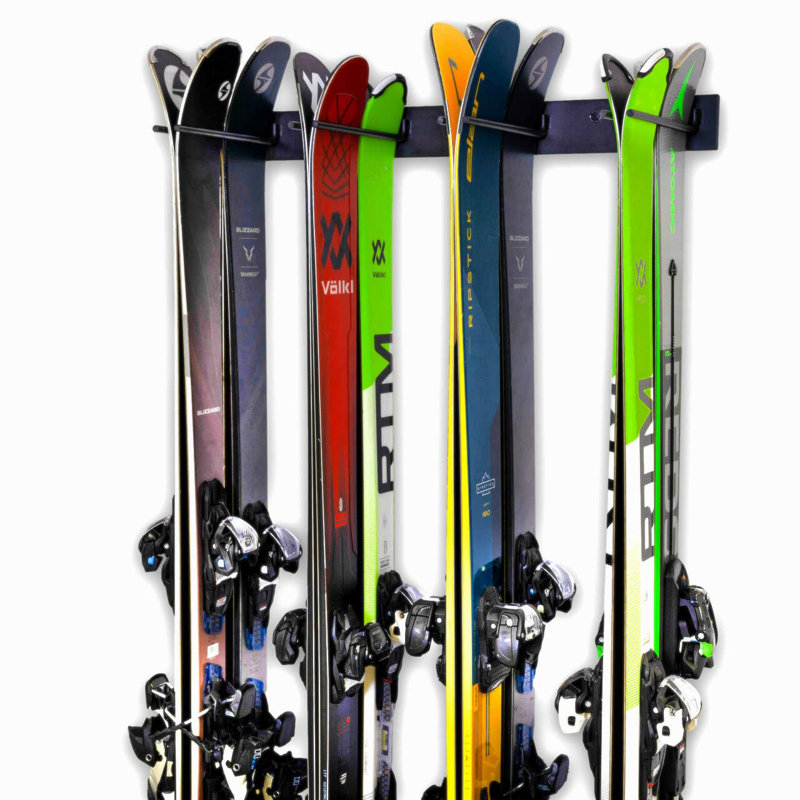 Ski/Snowboard Wall Storage Rack(Holds 8 Pairs)