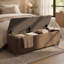 Banquette 59 po en velours avec repose-pieds-24428336