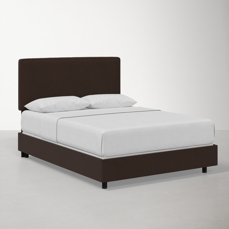 Marquise Upholstered Standard Bed, Twin, Classic Chocolate Velvet