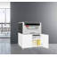 Spofford White Steel Mobile Pedestal Printer Stand - Office Furniture Copier Cabinet-94030286