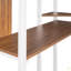 Lit mezzanine simple en métal avec 2 tablettes et un bureau-783316326