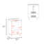 Meuble-lavabo, 2 portes, tablettes