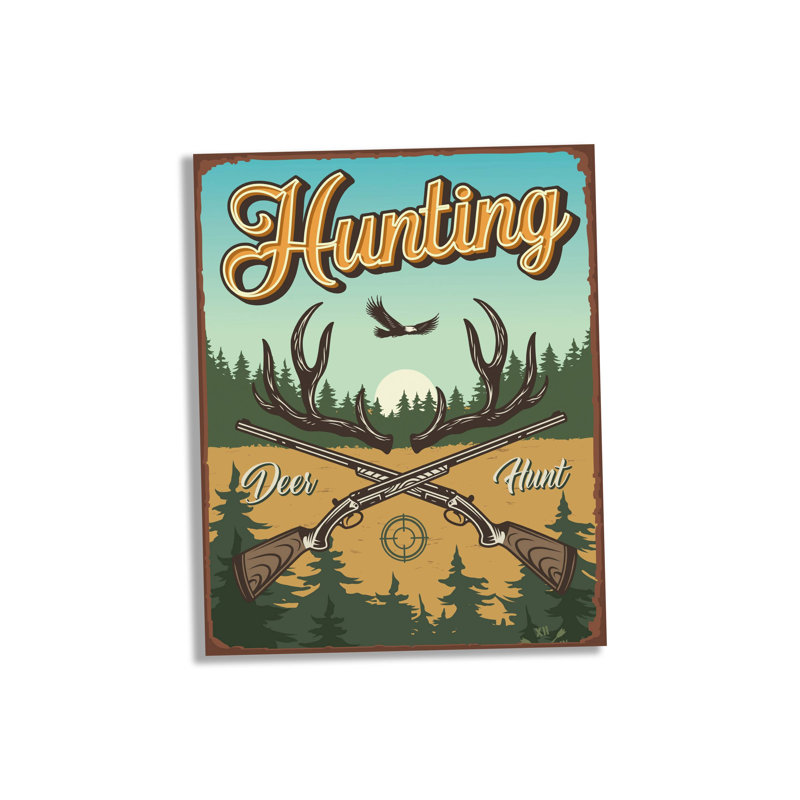 Katedra Deer Hunter Hunting - Metal Sign Plaque