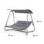 Garden Grove Garden Lounger Double Swing Chair with Stand-62757972