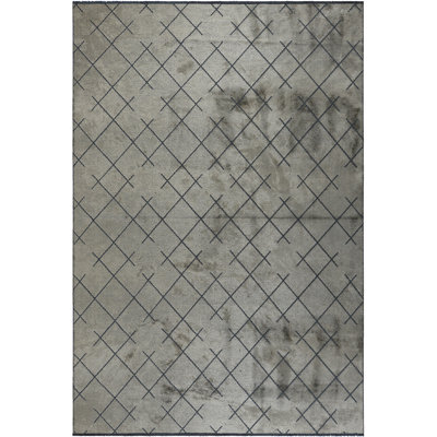 Rapture Black/Gray Geometric Luxury Area Rug