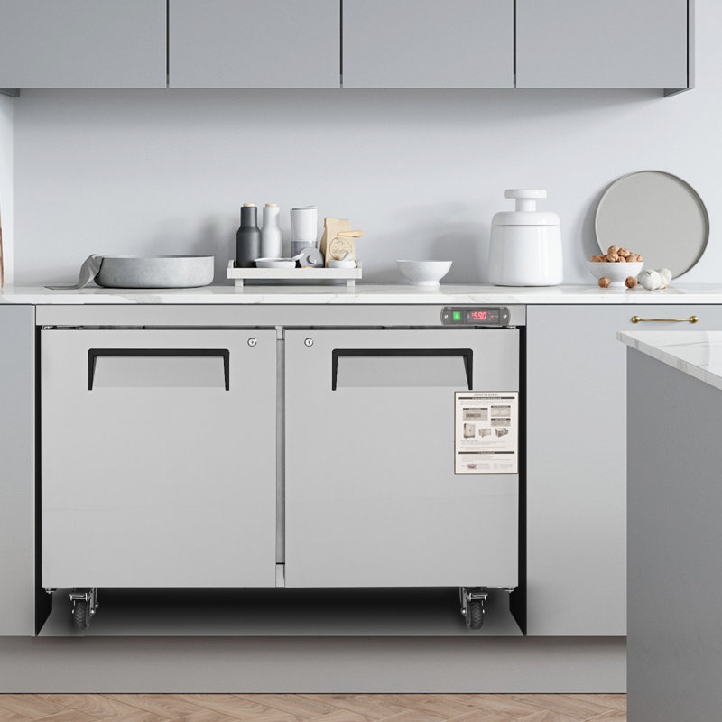 VEVOR 12.85 Cubic Feet Prep Refrigerator - 48''