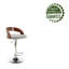 Shane Height Adjustable Swivel Faux Leather Mid-Century Bar Stool-916960881