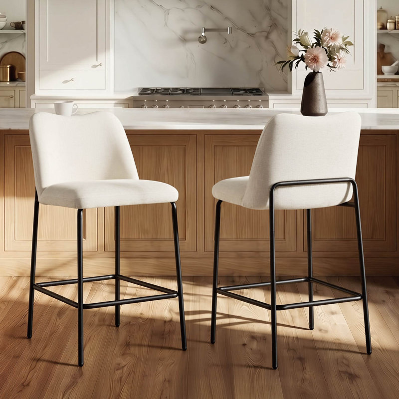 Tabourets de bar 26 pouces, White/Black