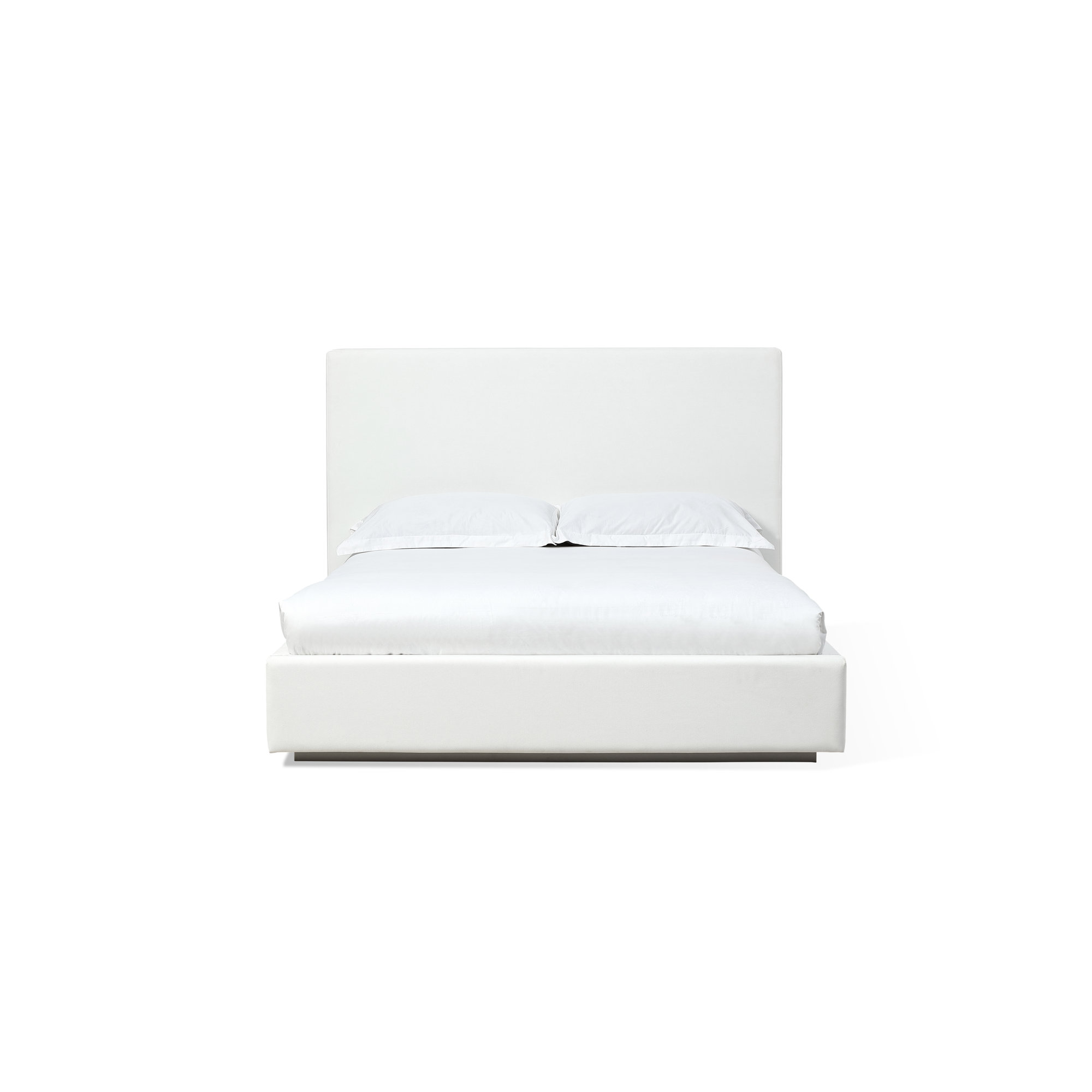 Baccarat Upholstered Bed, White, Queen