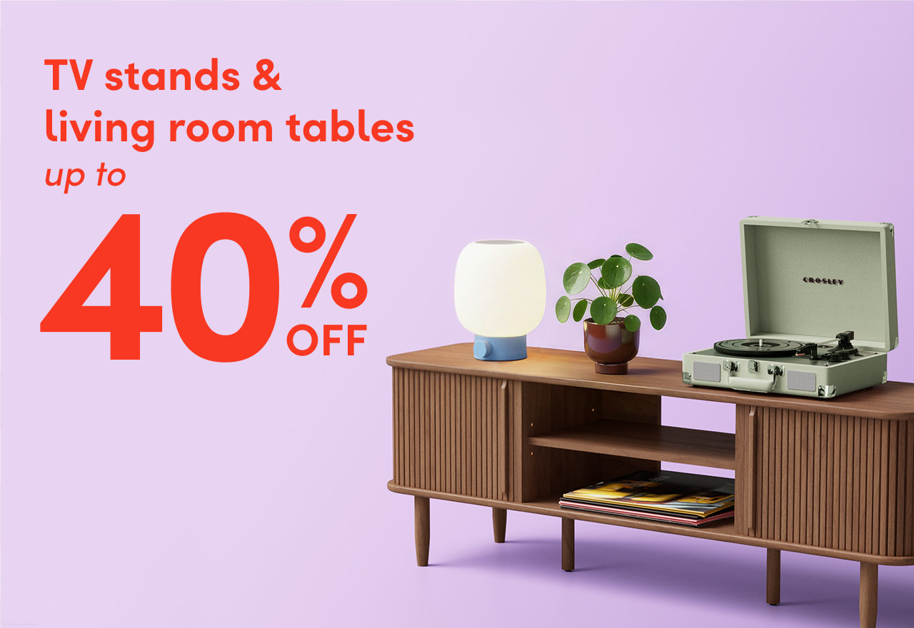 TV stand & living room table sale