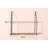 Floating Shelf with Metal Brackets, Wall Mounted Rustic Wood Wall Storage, Decorative Hanging Display