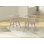 Chaise de salle à manger de style Mid-Century 2 pièces avec pieds moulés à dossier moulé et dossier en chêne naturel