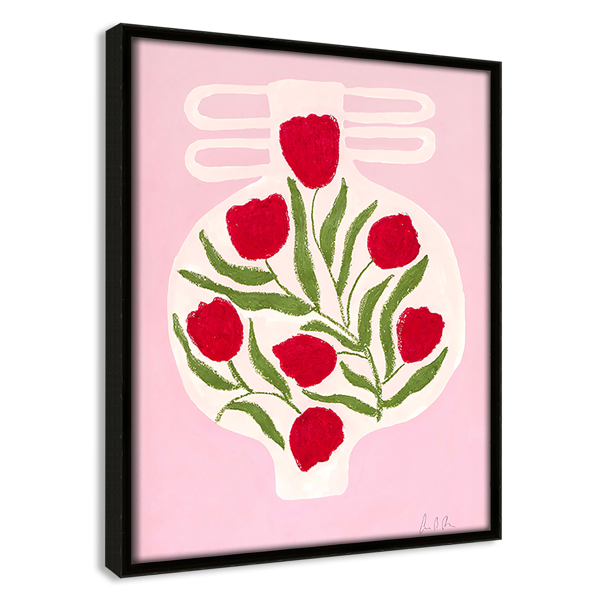 Vase No. 02 Print by Camilla Bergqvist, 11.5" H x 9.5" W, Espresso