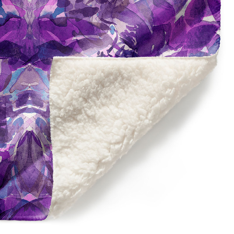 Couverture sherpa douce enchanted forest vii, l 68 po x L 80 po