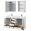 Ensemble de meuble-lavabo double 60 "avec miroir Deborah-357861957-357861965-357866697