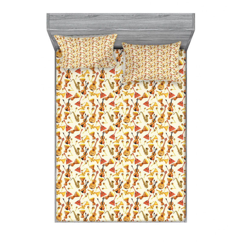 Microfiber Sheet Set, Full Sheet Set with Fitted Sheet