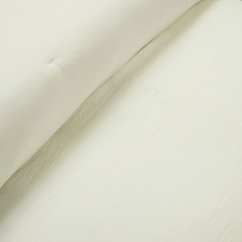 Ivory 3 Piece Duvet Cover Set, Queen