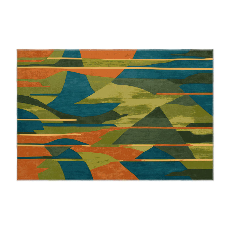 Sunlit Drift Indoor And Outdoor Area Rug, Rectangle 4' x 6'