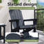 Adirondack Rocking Chair HDPE Outdoor Furniture Garden Seating Terrace-1816910672