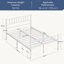 Minimalist Metal Bed Frame with Slatted Headboard-1926513628-1976563632