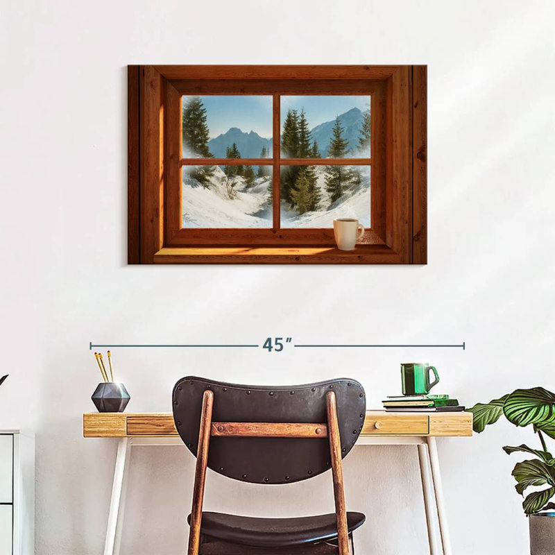 Lilie Winter Window View, 24" H x 36" W