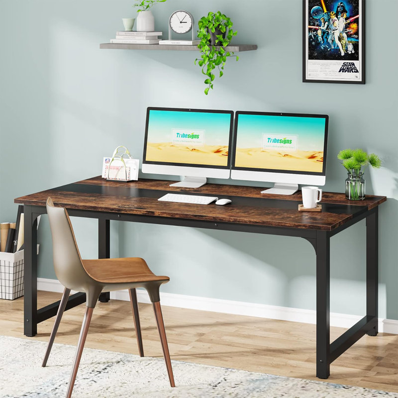 Adren Computer Desk, Brown