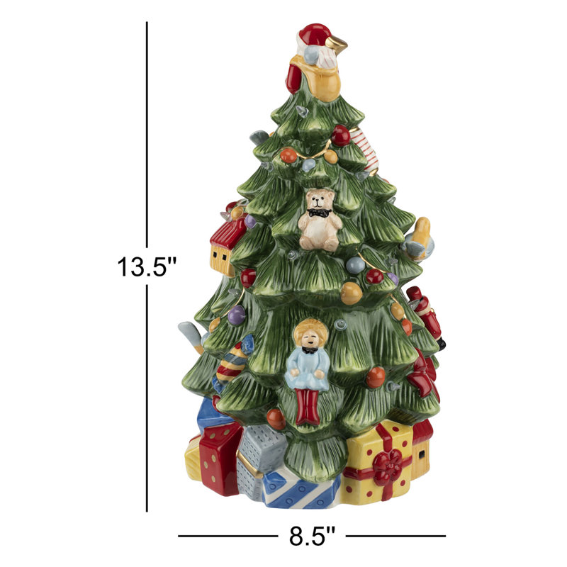 Spode Christmas Tree Figural Led Tree 12"