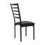 Ensemble de 4 chaises de salle à manger à finition noire