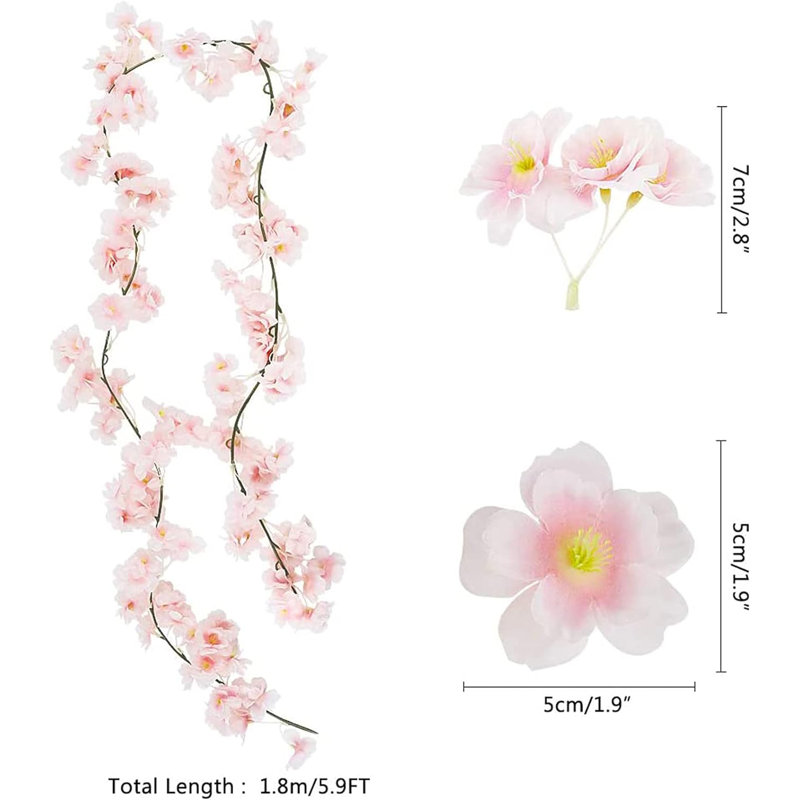 70 po plante faux cerisier en fleurs