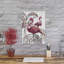 « rose flamant rose i »-impression sur bois-1270438882