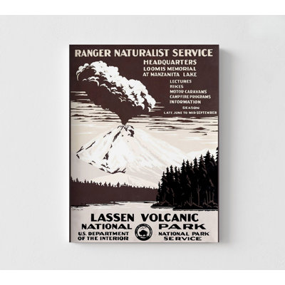 «Lassen Volcanic Park» par Stellar Design Studio, affiche du vieux volcan, parc national des États-Unis, impression, États-Unis, Nature Office Decor