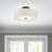 Arianny Linen Blend Semi Flush Mount-1692017624
