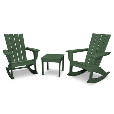 POLYWOOD Quattro 3-Piece Rocker Set